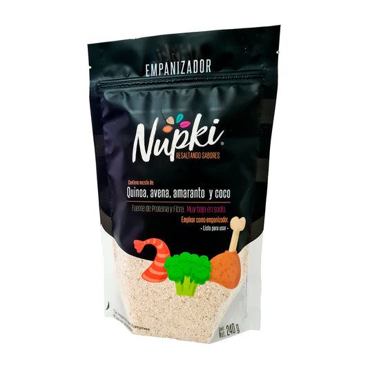Empanizador Saludable Nupki | Sin gluten, crujiente, con quinoa y coco