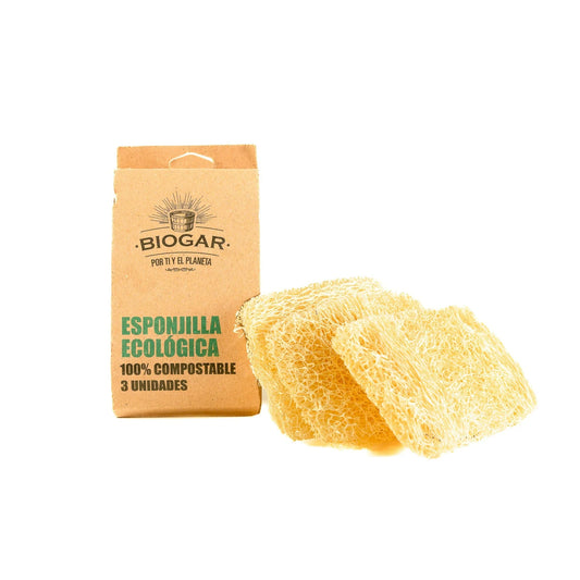 Esponja Ecológica 100% Compostable | Estropajo Natural para Cocina 🧽🌿