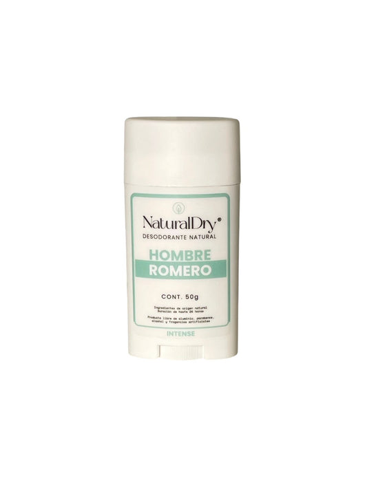 Desodorante Natural en Barra para Hombre - Romero | NaturalDry