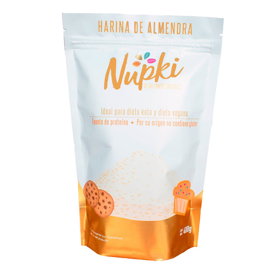 Harina de Almendra Nupki 400g | Sin gluten, alta en proteína, ideal para dieta keto