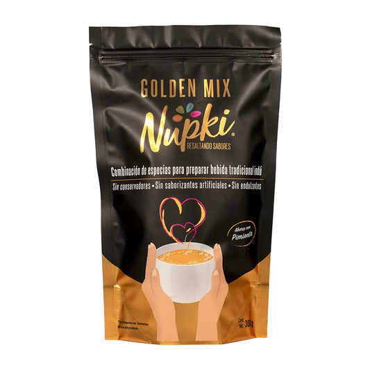 Golden Mix Nupki – Leche Dorada con Cúrcuma Antiinflamatoria | 300g Superfood Natural