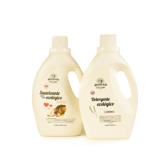 Kit Ropa Ecológico 2 L | Detergente + Suavizante Suave con tu piel