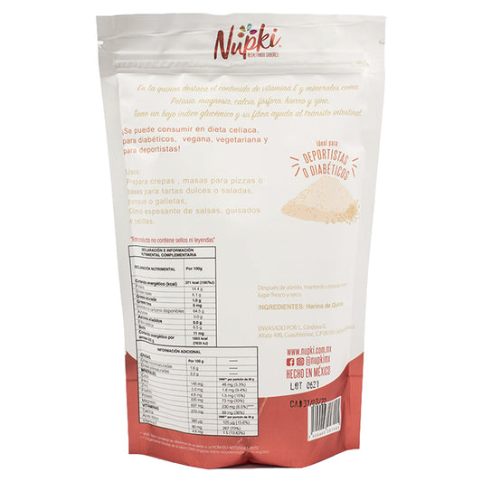 Harina de Quinoa Nupki 500g | Alta en fibra, sin gluten, ideal para panadería saludable