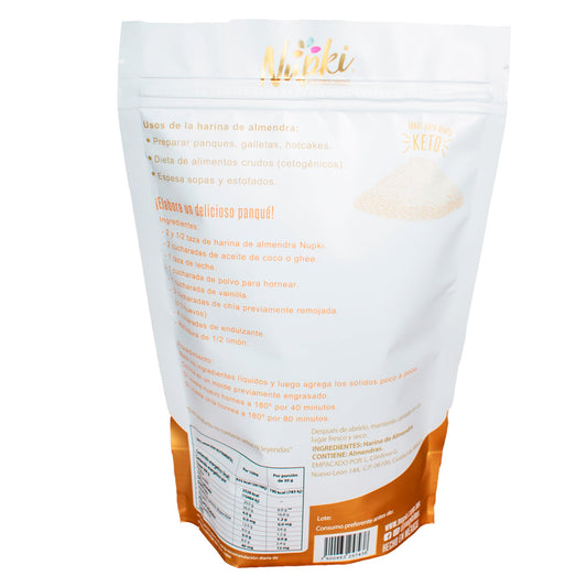 Harina de Almendra Nupki 400g | Sin gluten, alta en proteína, ideal para dieta keto
